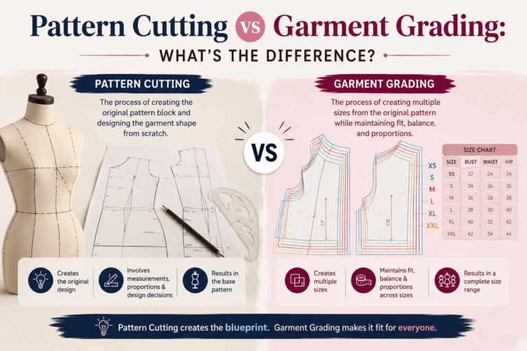 Pattern Cutting vs Garment Grading: What’s the Difference?