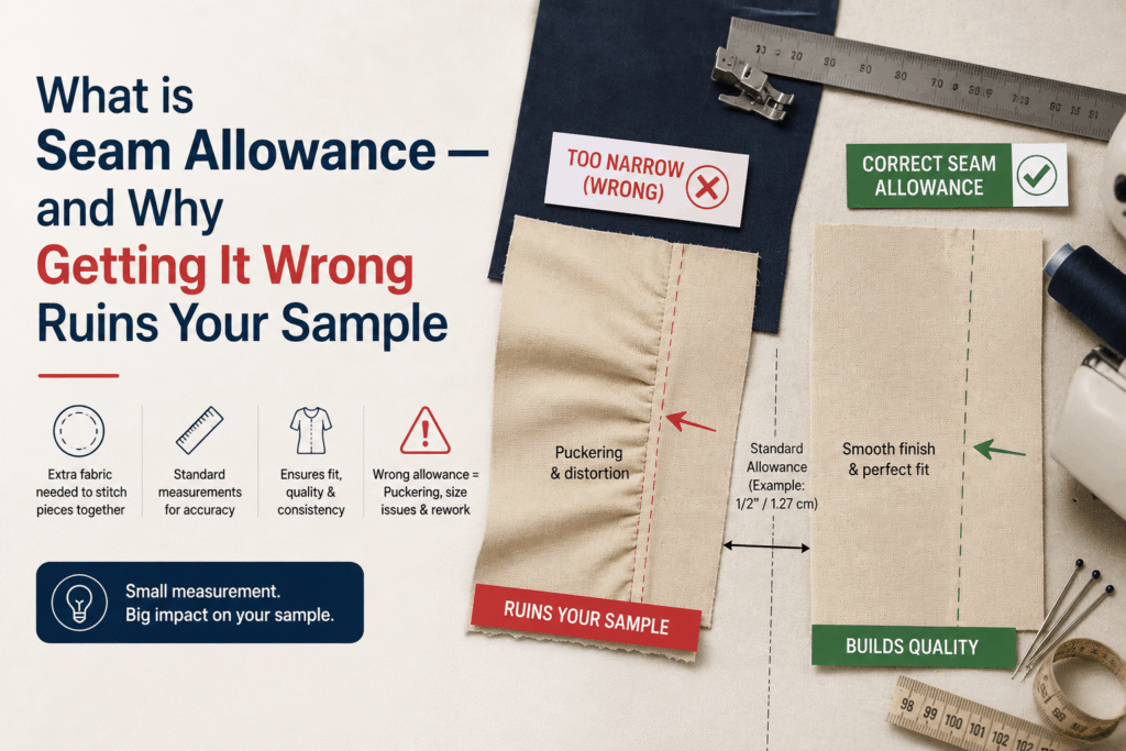 What is Seam Allowance — and Why Getting It Wrong Ruins Your Sample